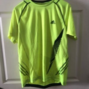 Neon yellow Adidas workout shirt